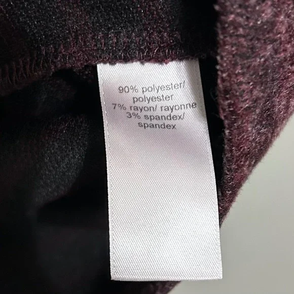 Maurices Women's Cardigan S Burgundy Marled Cowl Neck High Low Sweater Top Cape - Picture 6 of 9